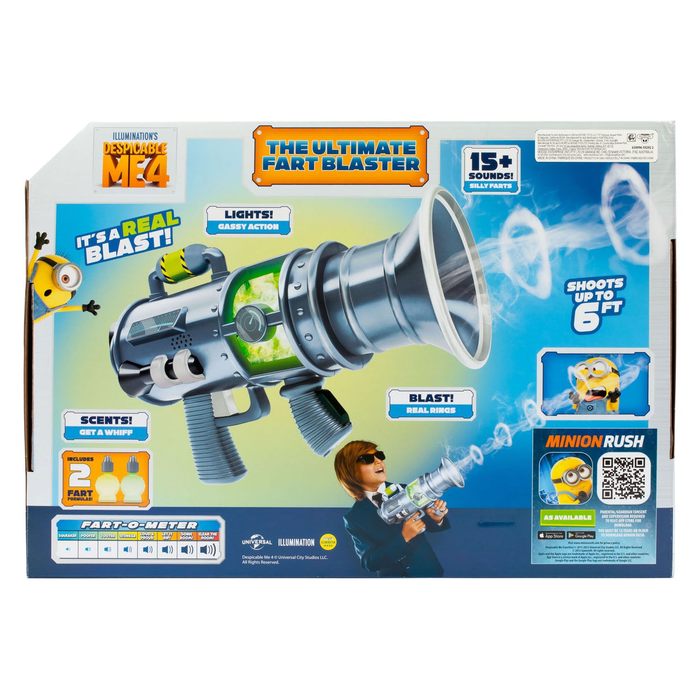 Despicable Me 4 Ultimate Fart Blaster mit Licht und Klang