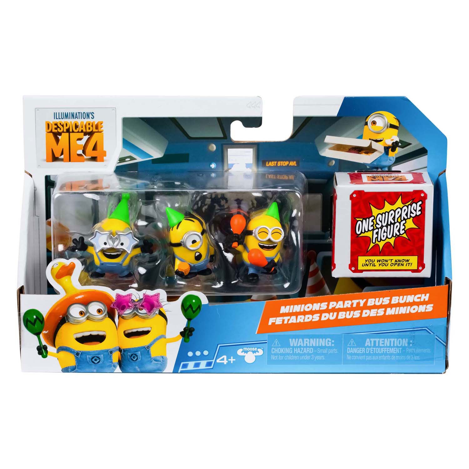 Moose Toys Despicable Me 4 AVL Squad Speel Figuren 4-Pack