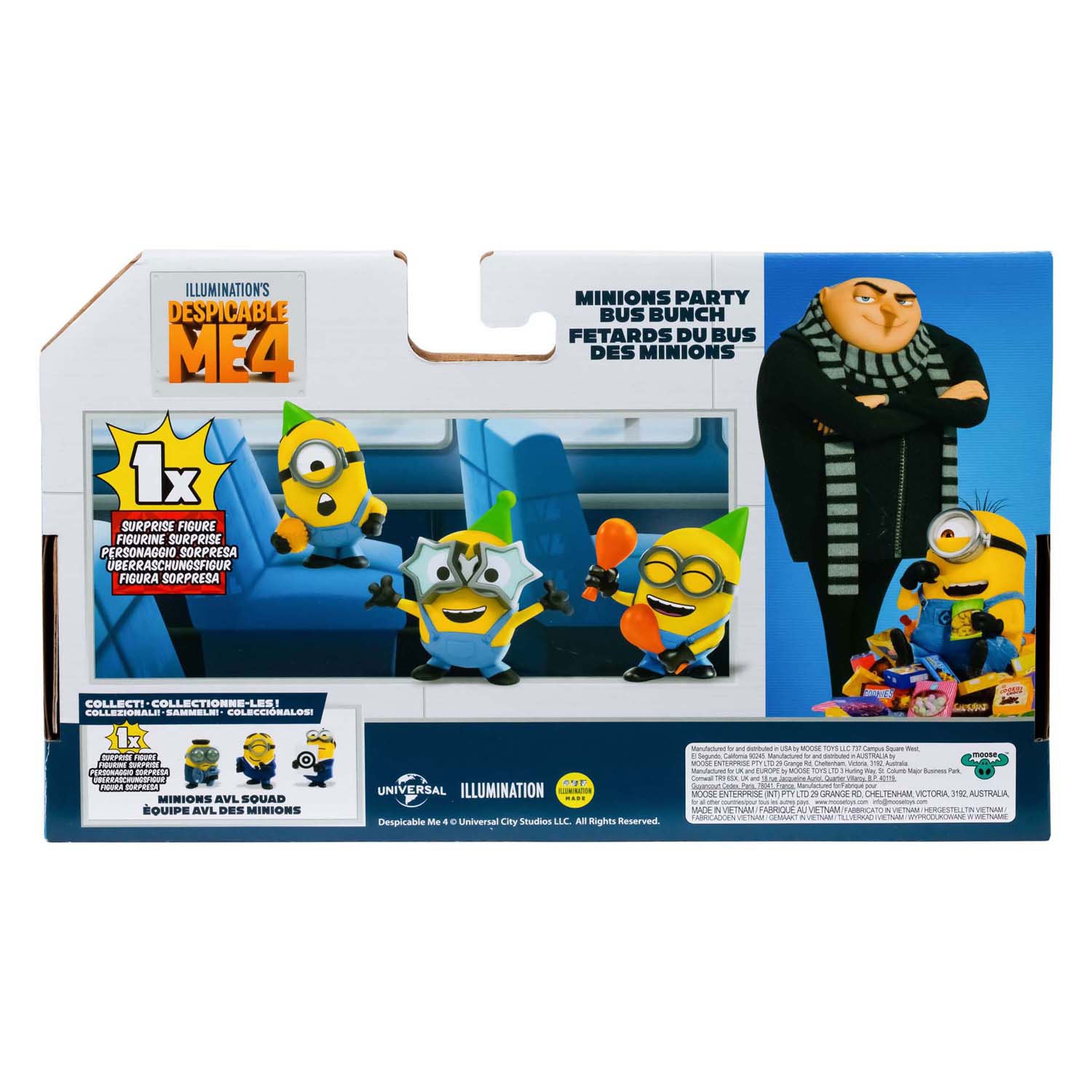 Moose Toys Despicable Me 4 AVL Squad Speel Figuren 4-Pack
