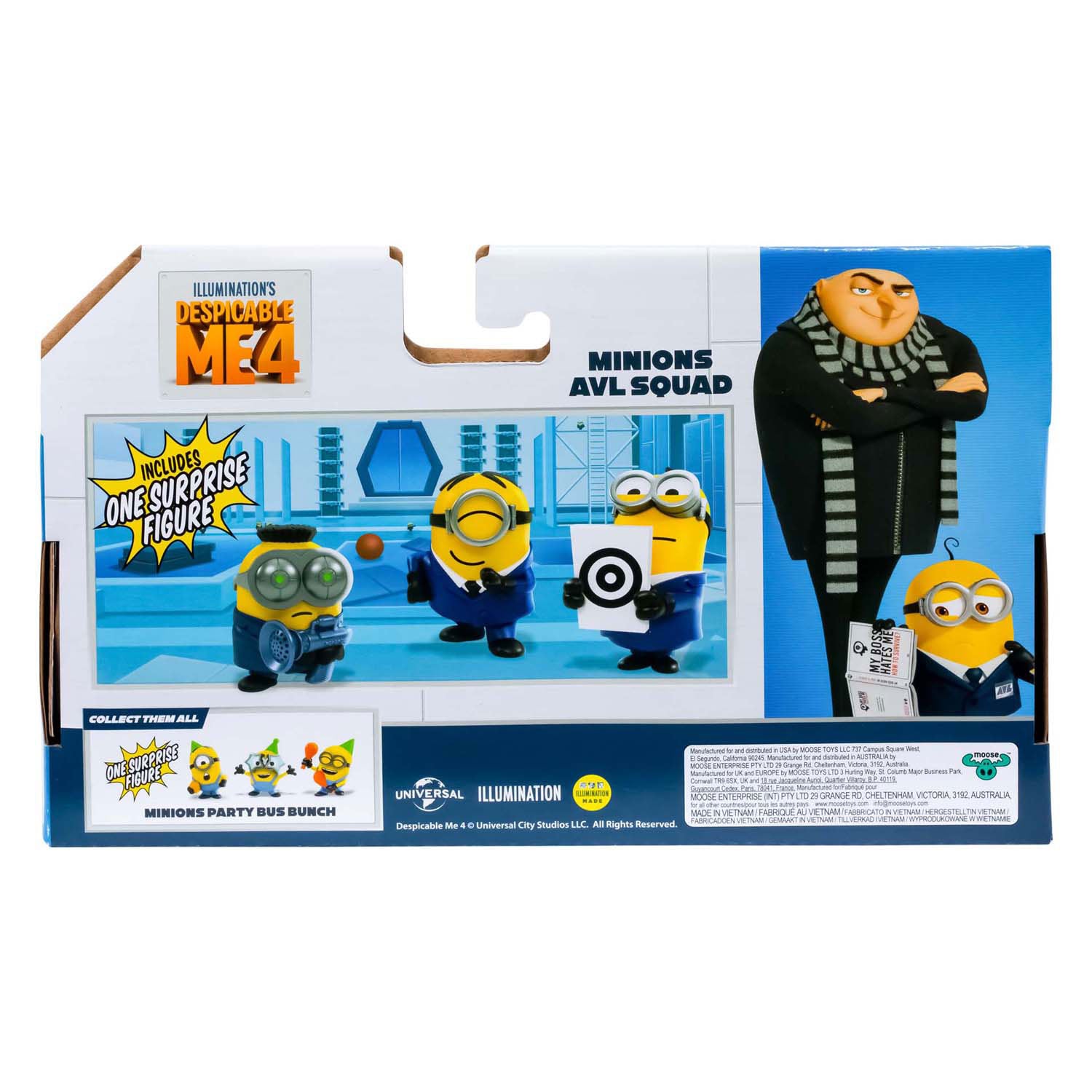 Bild Despicable Me 4 Party Bus Speel Figuren 4-Pack