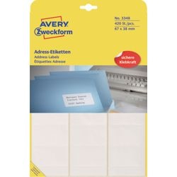 Adressetiketten Avery Zweckform weiß