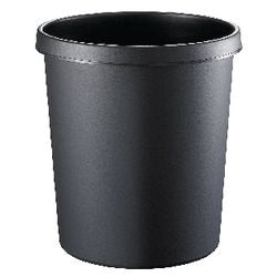 Papierabfallbehälter Helit 18 Liter schwarz