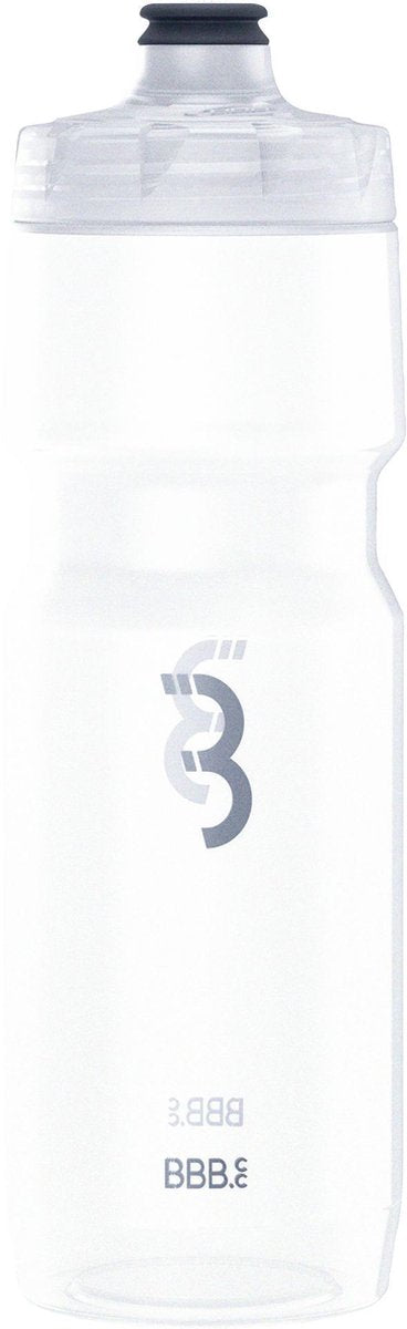 Bbb Cycling Car Tank XL Trinkflasche Rennrad – Fassungsvermögen 750 ml – Fahrradtrinkflasche mit Autoclose-Ventil – transparent – BWB-15