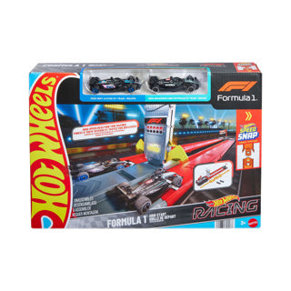 Hot Wheels Racing Formel-1-Startplatz-Streckenset und 2 F1-Autos aus Metall
