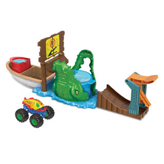 Heiße Räder Monster Trucks Sumpf Chomp Play Set