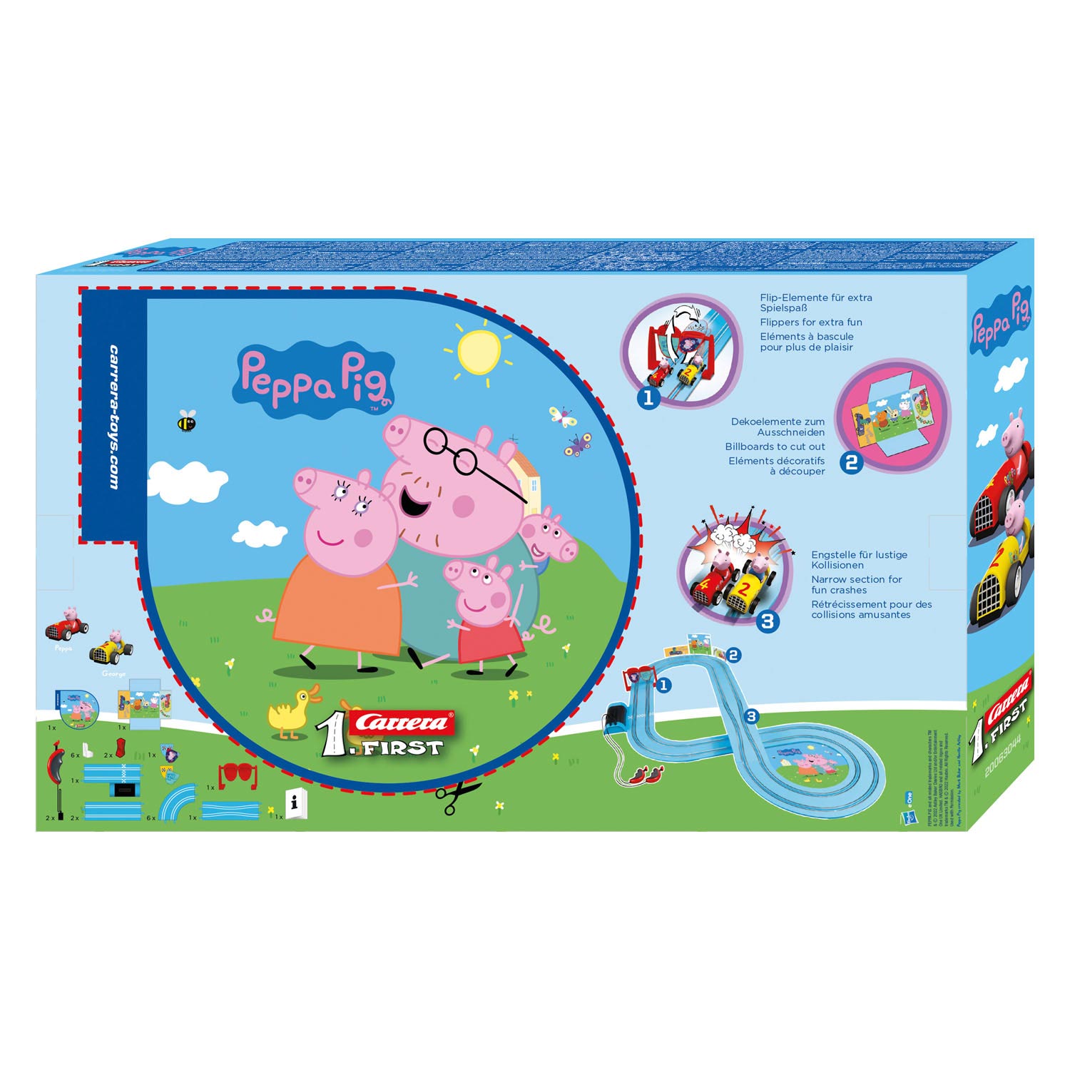 Carrera First Racebaan - Peppa Pig Seifenkastenrennen