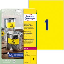Wasserfeste Etiketten Avery Zweckform 20 Stück weiß