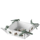 Ambiente Brotkorb Winter Hirsch weiß 20x20x7cm Baumwolle