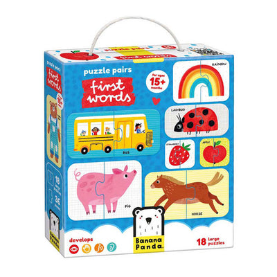 Banana Panda - Puzzle Paare Erste Wörter - 18dlg.