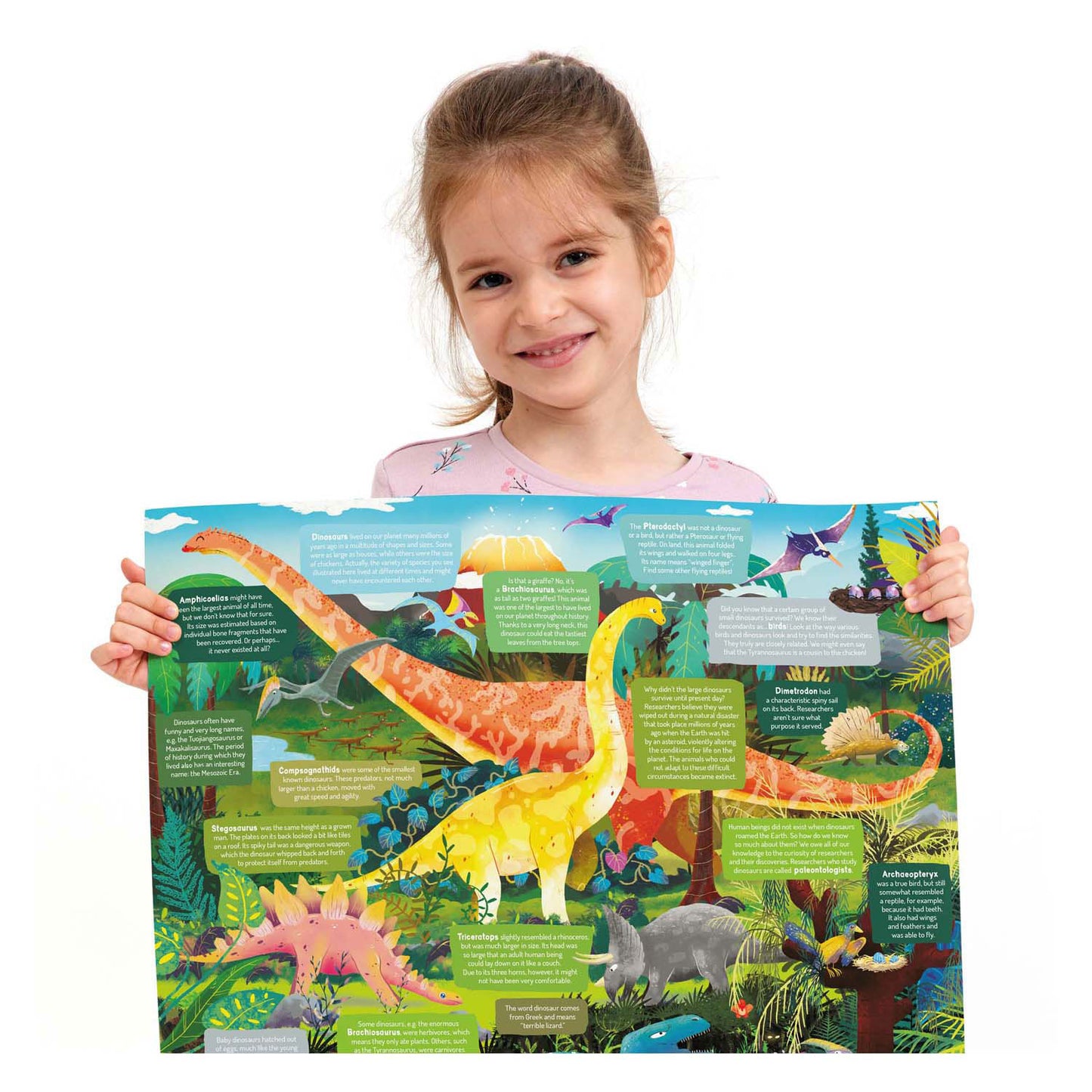 Banana Panda - Such- und Uhr Puzzle Dinosaurier - 60st.