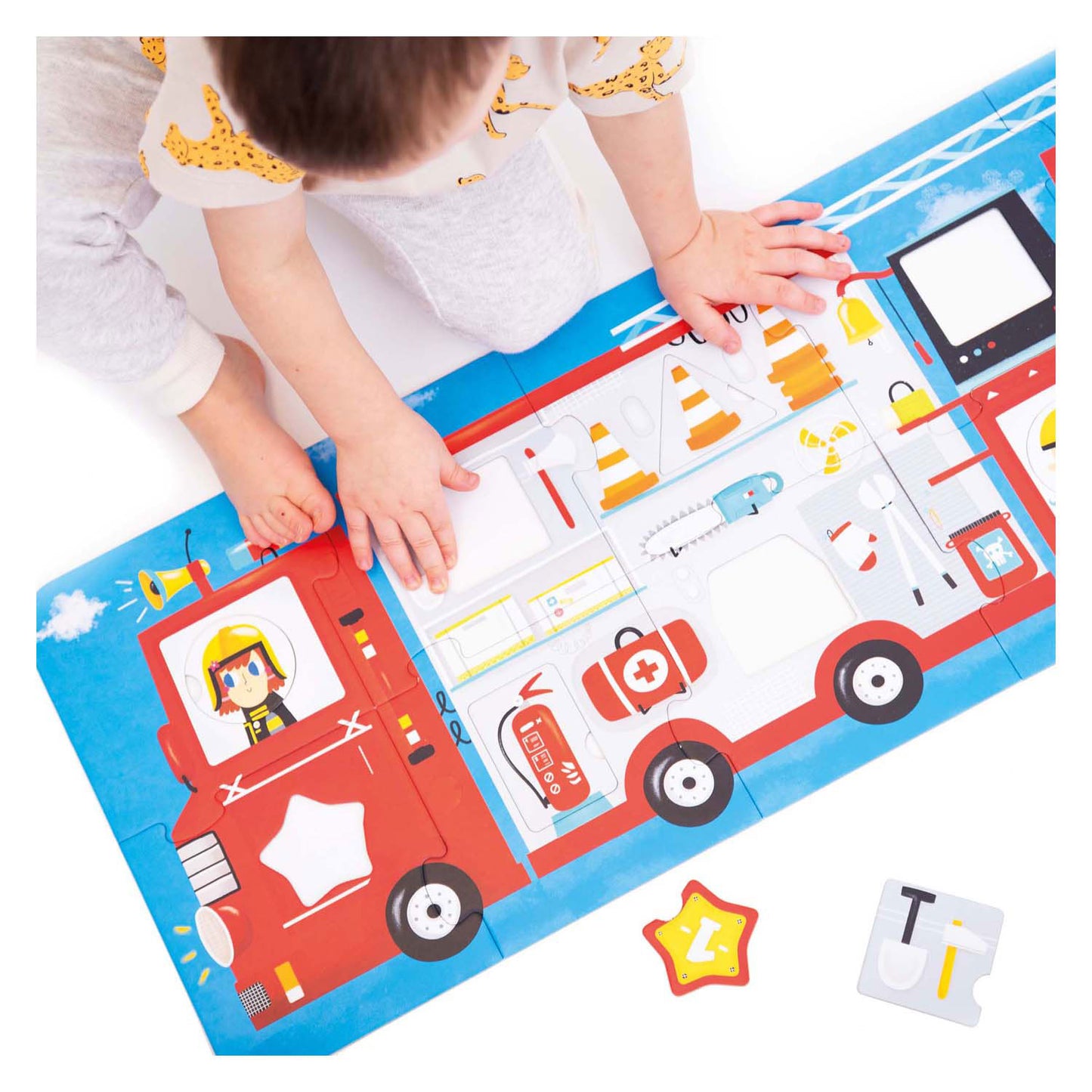 Banana Panda - Machen Sie den Puzzle -Matching Fire Truck - 23.
