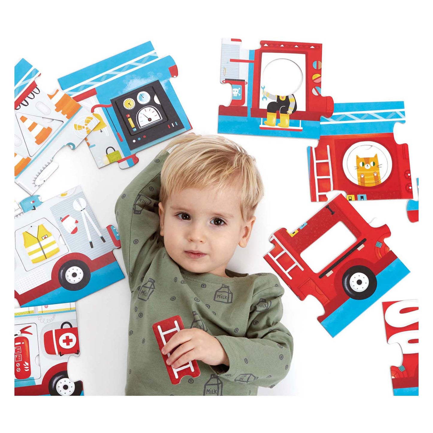 Banana Panda - Machen Sie den Puzzle -Matching Fire Truck - 23.