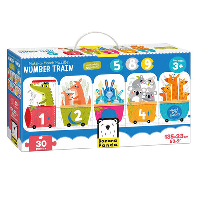 Banana Panda - Machen Sie das Puzzle angemessener Zahlenzug - 30st.