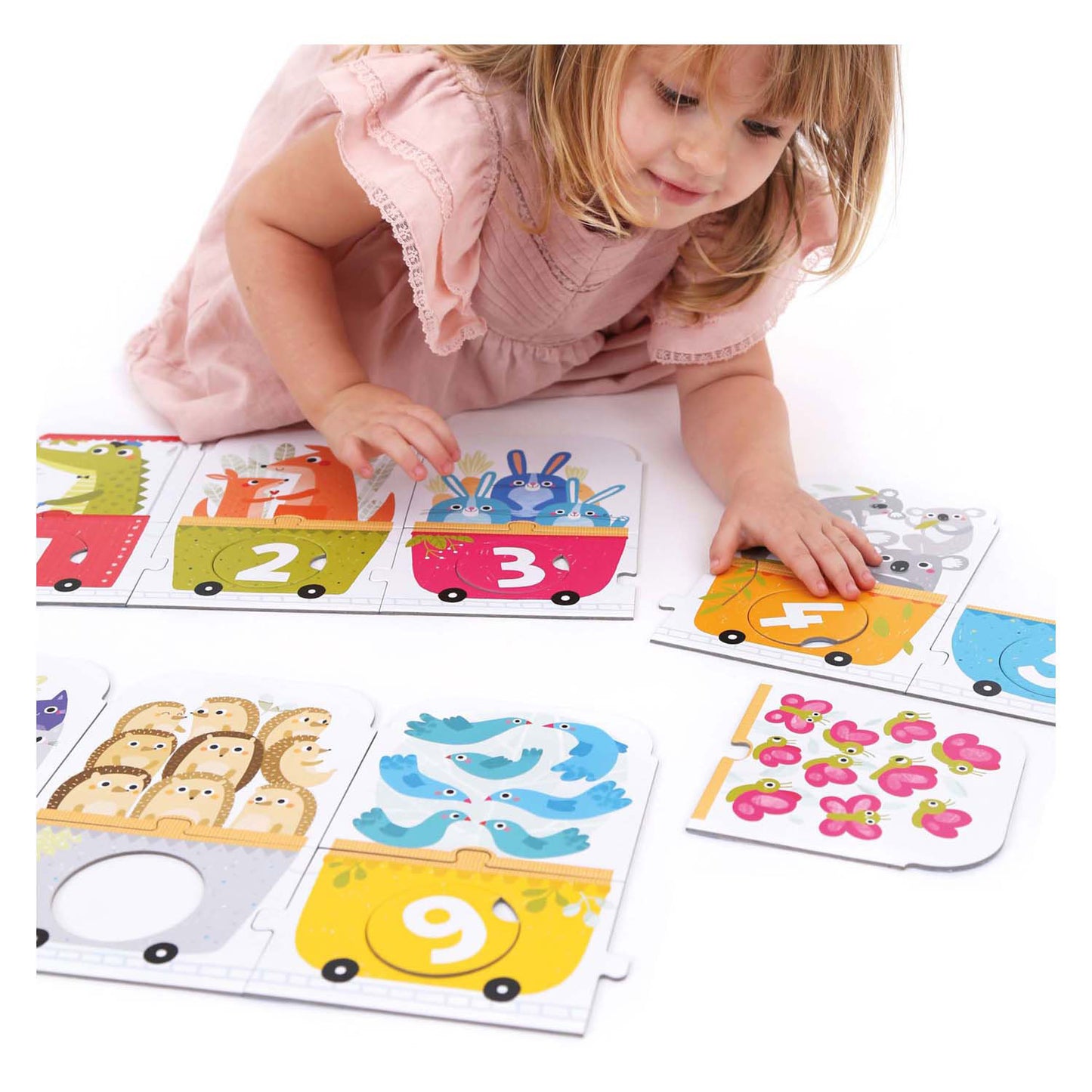 Banana Panda - Machen Sie das Puzzle angemessener Zahlenzug - 30st.