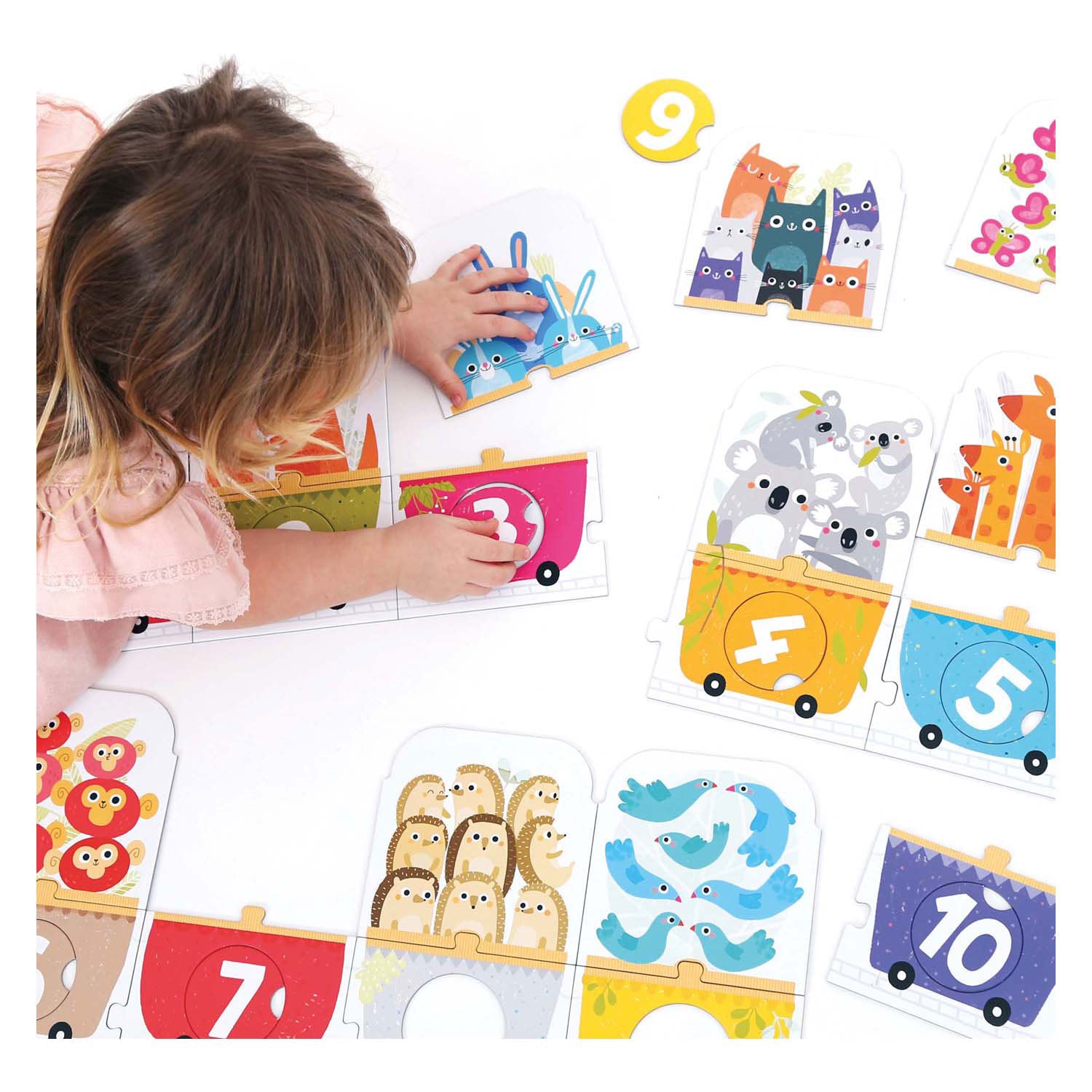 Banana Panda - Machen Sie das Puzzle angemessener Zahlenzug - 30st.