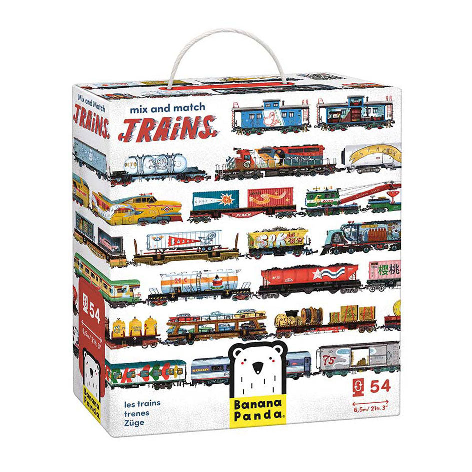 Bananenpanda – Züge kombinieren und kombinieren – 54 Stück.