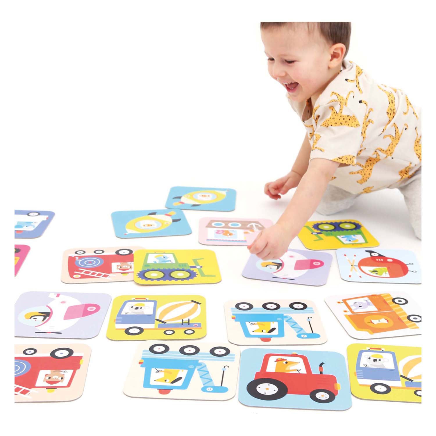 Banana Panda - Große Memory Game -Fahrzeuge - 24st.