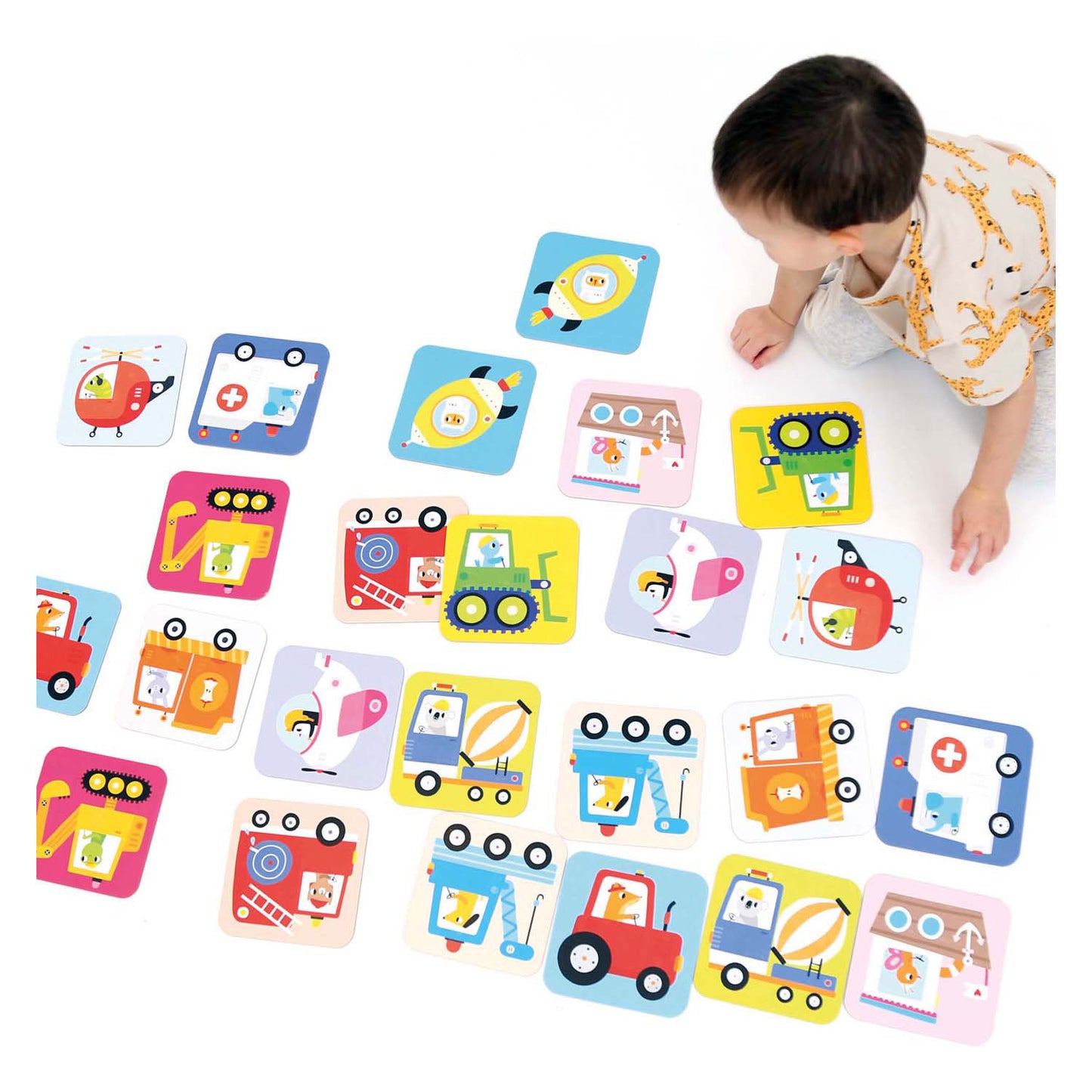 Banana Panda - Große Memory Game -Fahrzeuge - 24st.