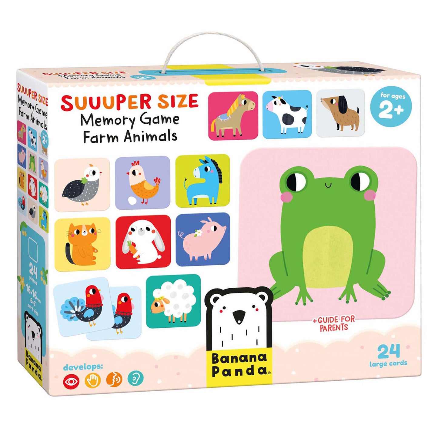 Banana Panda - große Memory Game Nutztiere - 24st.