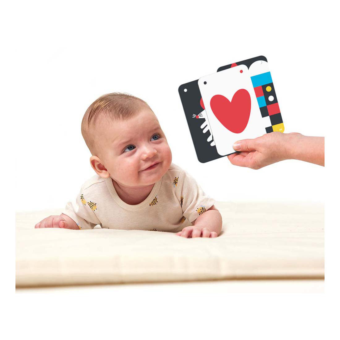 Bananenpanda – kontrastreiche Babykarten – 0–3 Monate
