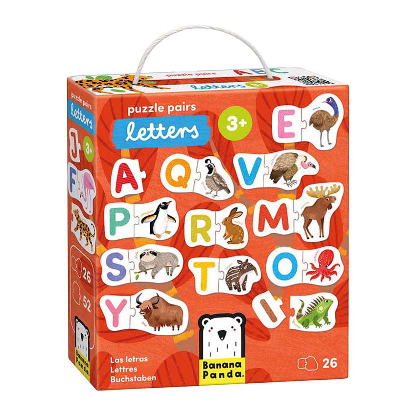 Bananenpanda - Puzzle-Buchstaben - 26 Teile.
