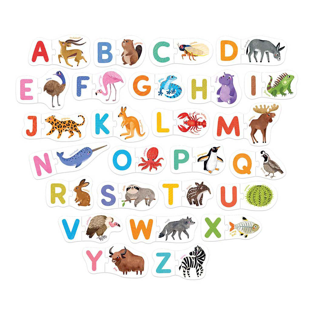 Bananenpanda - Puzzle-Buchstaben - 26 Teile.