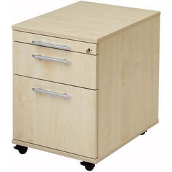 Bach mobiler Schubladenschrank mit Hängeregistraturschublade 42,8 x 56 x 59 cm Ahorn