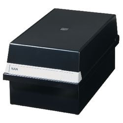 Abi-Karteikarte A5 23,5 x 36 x 19 cm schwarz für 1300 Visitenkarten