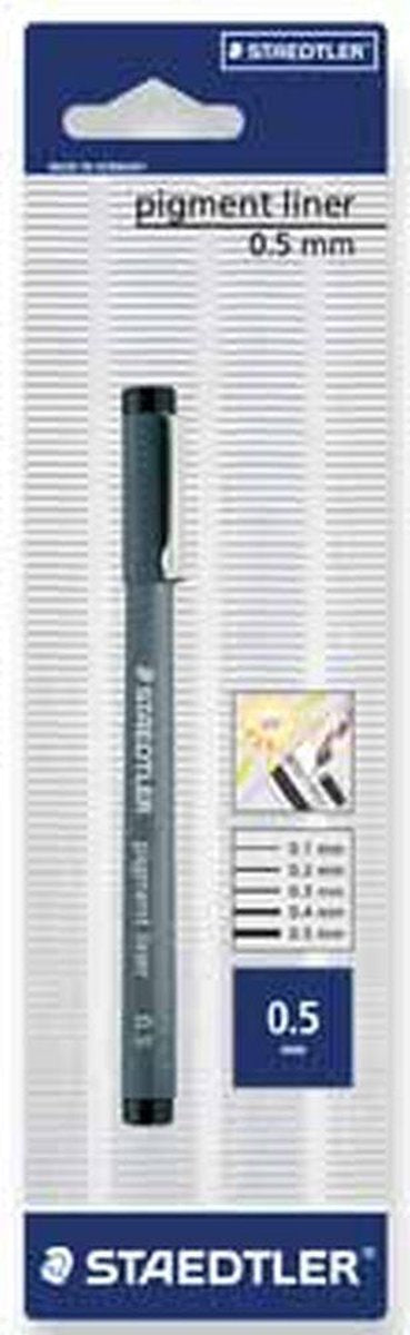 Staedtler Pigmentliner Fineliner - Blister 0,5 mm schwarz