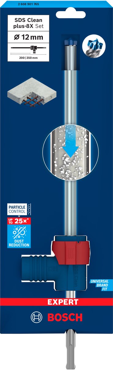 Bosch Expert SDS Clean Plus-8x Hammerbohrer-Set 12 x 200 x 350