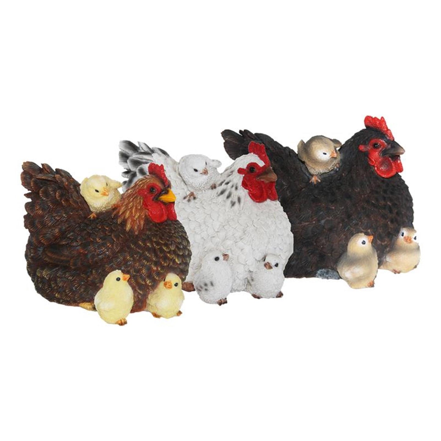Esschert Design liegendes Huhn mit Küken