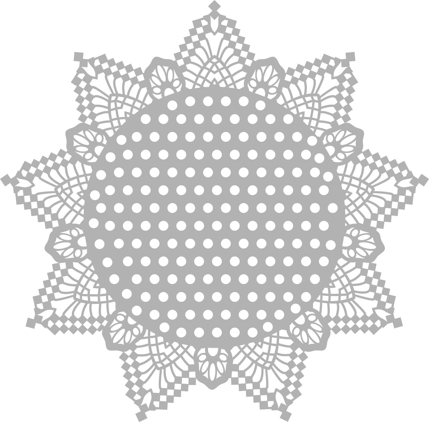 Vaessen creative • Maskenschablone 30x30cm Punkte mit Kanten