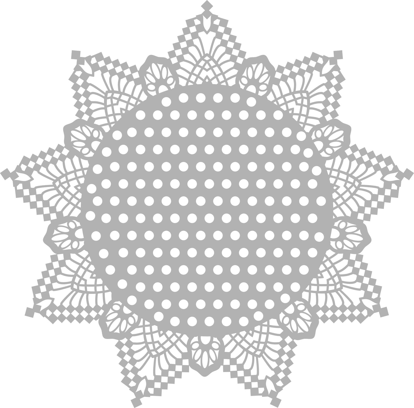 Vaessen creative • Maskenschablone 30x30cm Punkte mit Kanten
