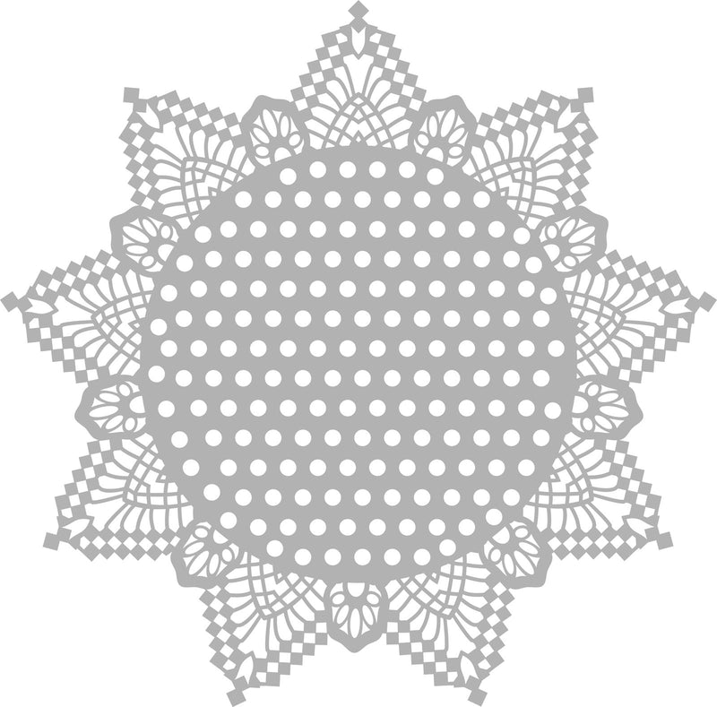 Vaessen creative • Maskenschablone 30x30cm Punkte mit Kanten