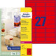 Multifunktionsetiketten avery red 675 Stück
