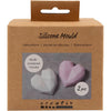 Creativ Company Silikonformen, facettiertes Herz, H: 2 cm, L: 6 cm, B: 5,8 cm, 2 Stück 1 Box