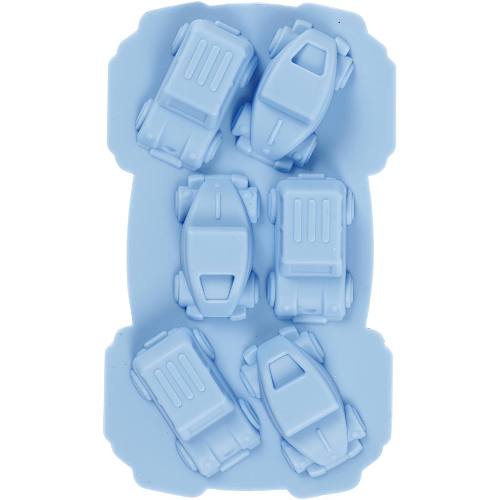 Creativ Company Silikonformen, Autos, H: 2,5 cm, L: 3 cm, B: 4,5 cm, 12,5 ml, 1 Stück