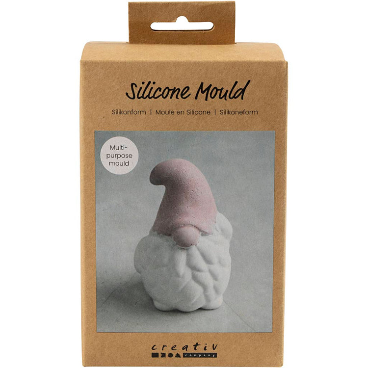 Creativ Company Silikonform, Weihnachtsmann, H: 10 cm, B: 6,5 cm, matt transparent, 1 Stück 1 Box