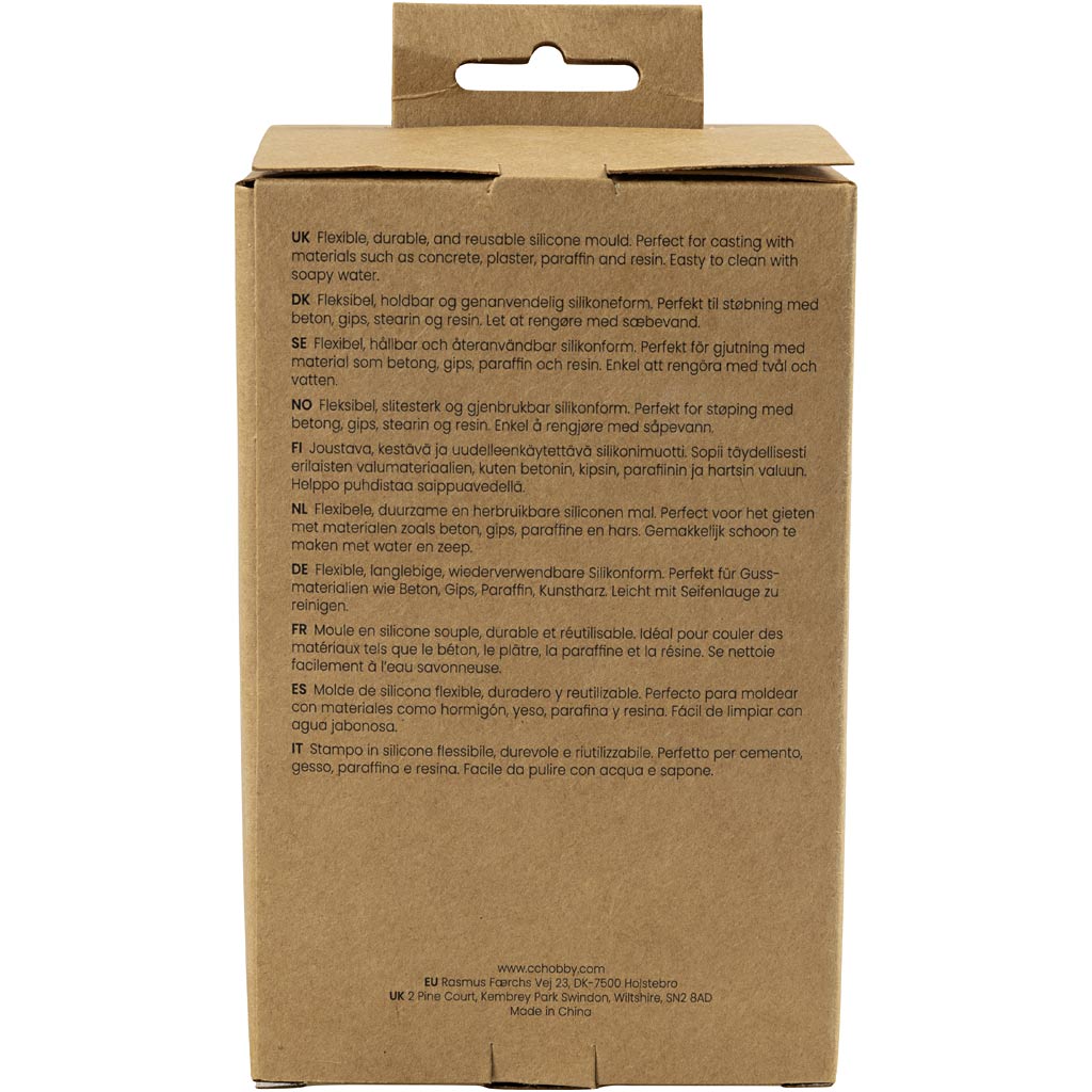 Creativ Company Silikonform, Weihnachtsmann, H: 10 cm, B: 6,5 cm, matt transparent, 1 Stück 1 Box
