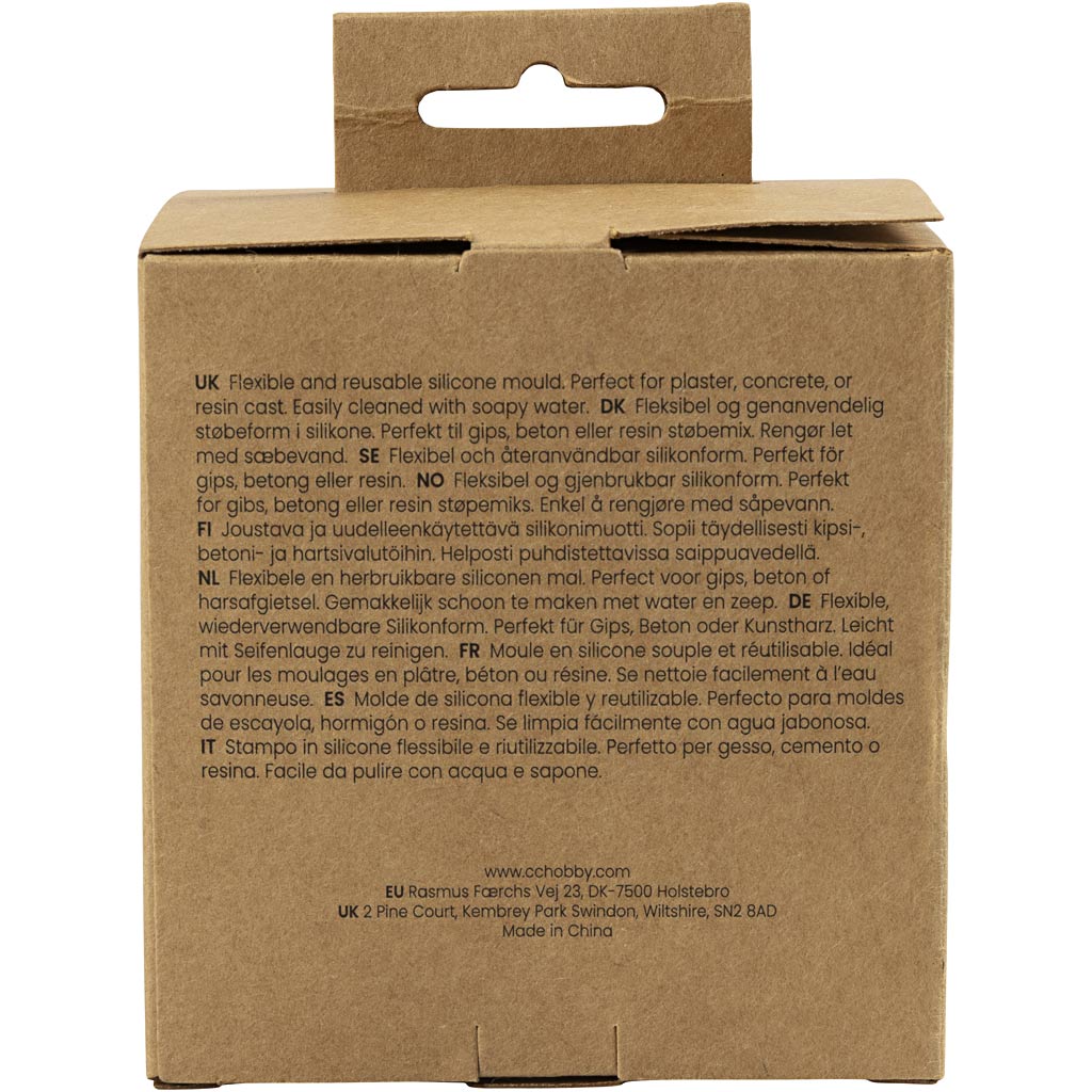 Creativ Company Silikonformen, Engel:, H: 9,5 cm, B: 7 cm, matt transparent, 1 Stück 1 Box