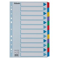 Registerblätter A4 aus Pappe, 12-teilig