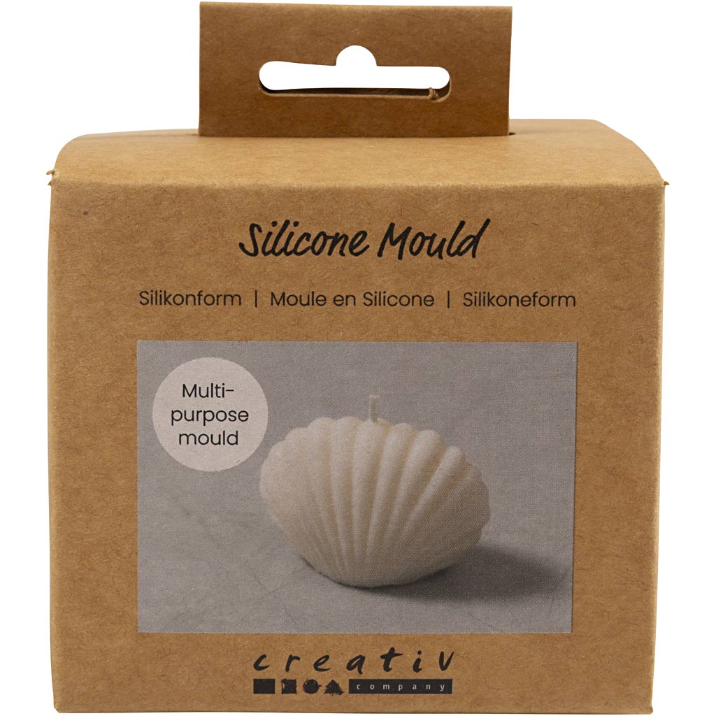 Creativ Company Silikonform, Muschel, H: 6 cm, L: 9 cm, B: 5 cm, 1 Stück