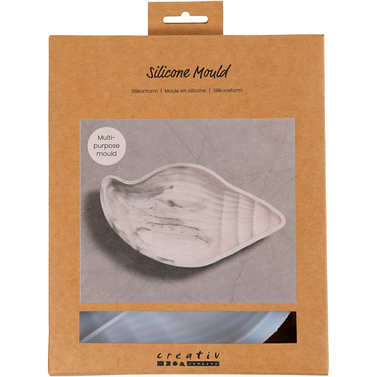 Creativ Company Silikonformen, Muschelschale, H: 2 cm, L: 20 cm, B: 11 cm, 1 Stück