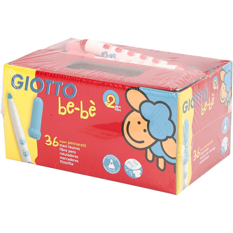 Giotto-Marker, D 5 mm, Strichstärke 1-3 mm, verschiedene Farben, 36 Stück 1 Box