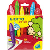 Giotto Wachsmalstifte, L: 7 cm, D 11 mm, 10 Stück 1 Box
