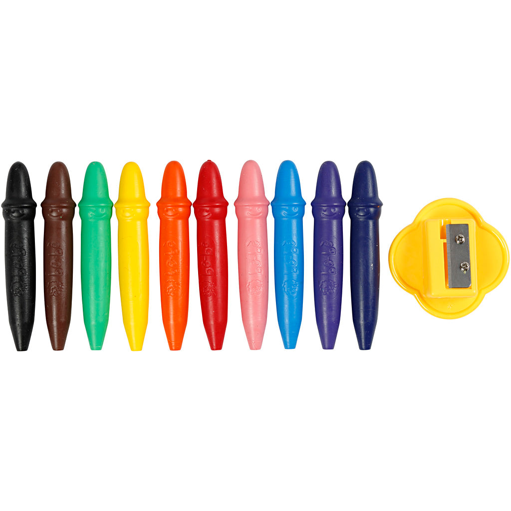 Giotto Wachsmalstifte, L: 7 cm, D 11 mm, 10 Stück 1 Box