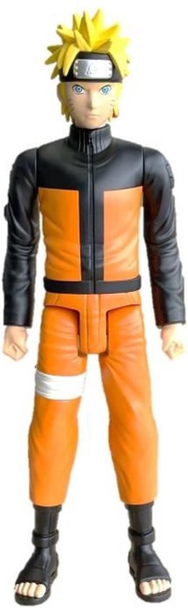 Bandai – Anime Heroes Mega – Naruto Shippuden – Naruto Uzumaki Figur 30 cm – große Actionfigur – Manga-Figur – Naruto offiziell lizenziert – Spielzeug für Kinder ab 4 Jahren – 38151