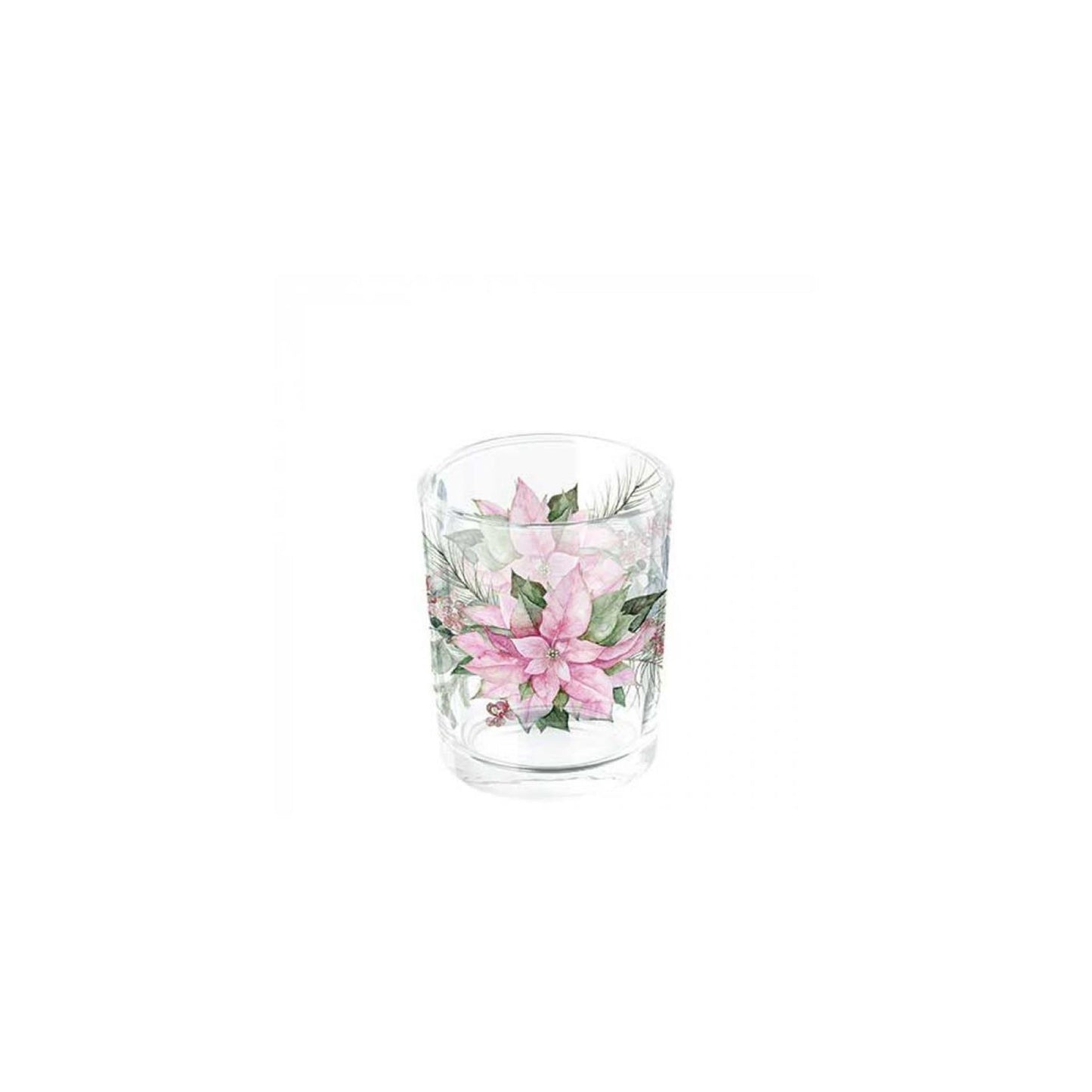 Ambiente Teelichthalter rosa Weihnachtsstern