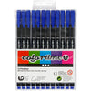 Colortime Fineliner, Strichstärke 0,6-0,7 mm, dunkelblau, 12 Stück 1 Box