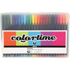 Colortime Fineliner, Strichstärke 0,6-0,7 mm, verschiedene Farben, 24 Stück, 1 Box